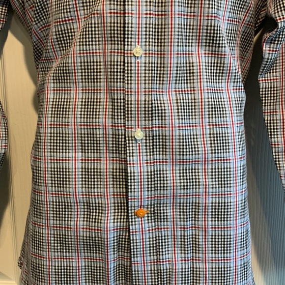 Thomas Dean plaid dress shirt - Picture 4 of 6